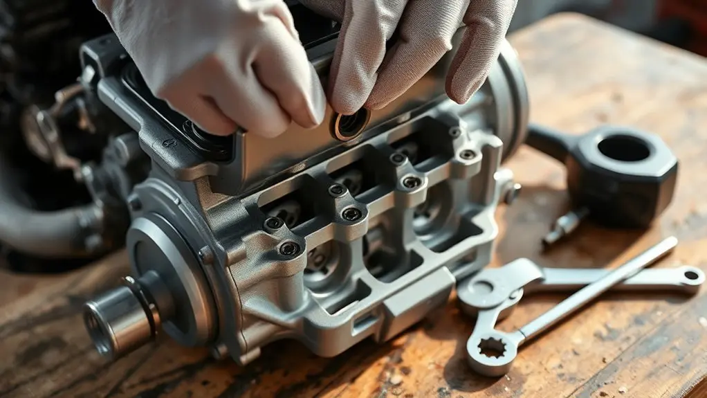 accessing engine valve components