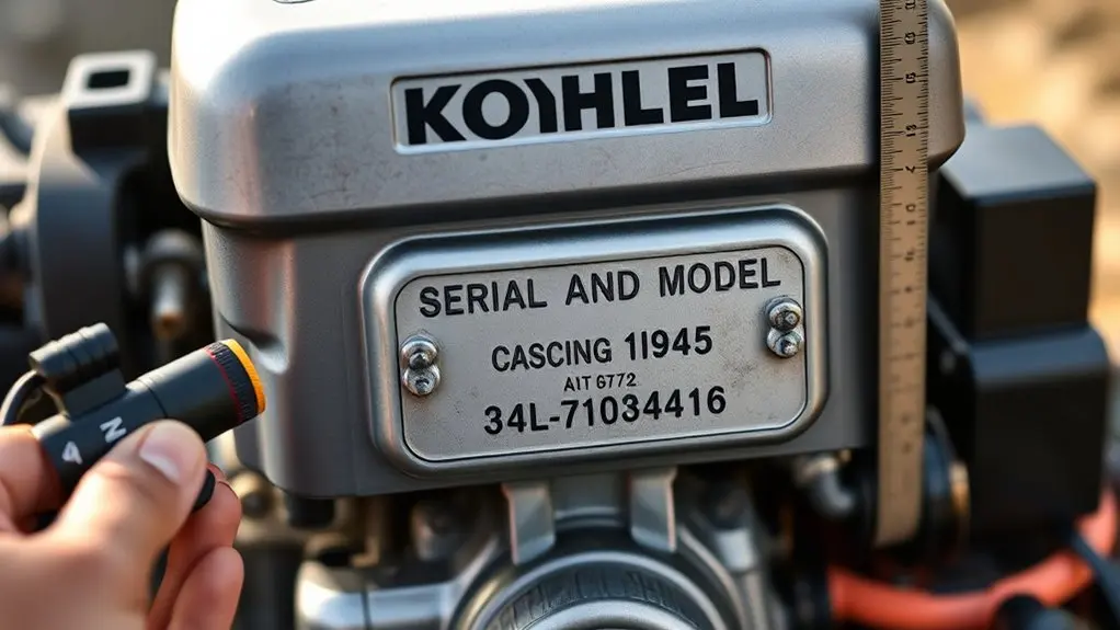 accurate kohler engine identification