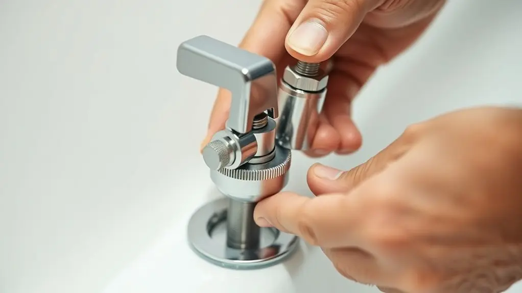 adjust and test toilet lever
