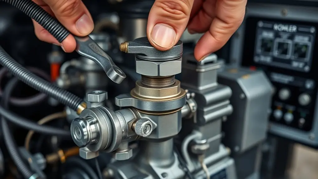 adjust governor and throttle