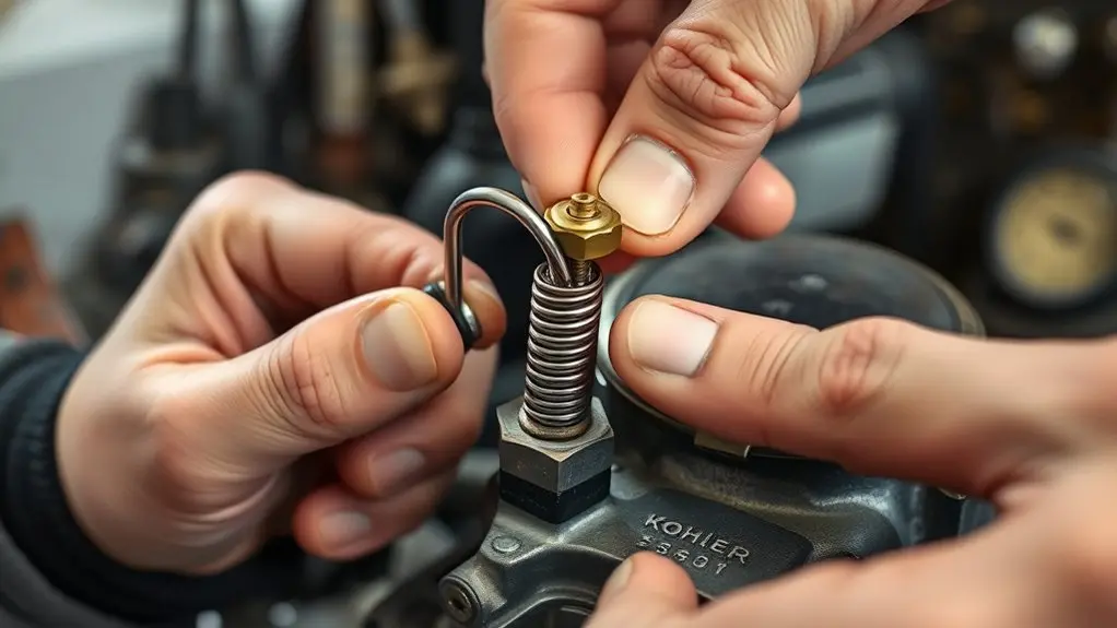 adjust governor spring tension
