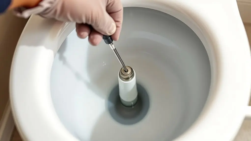 adjust kohler toilet water