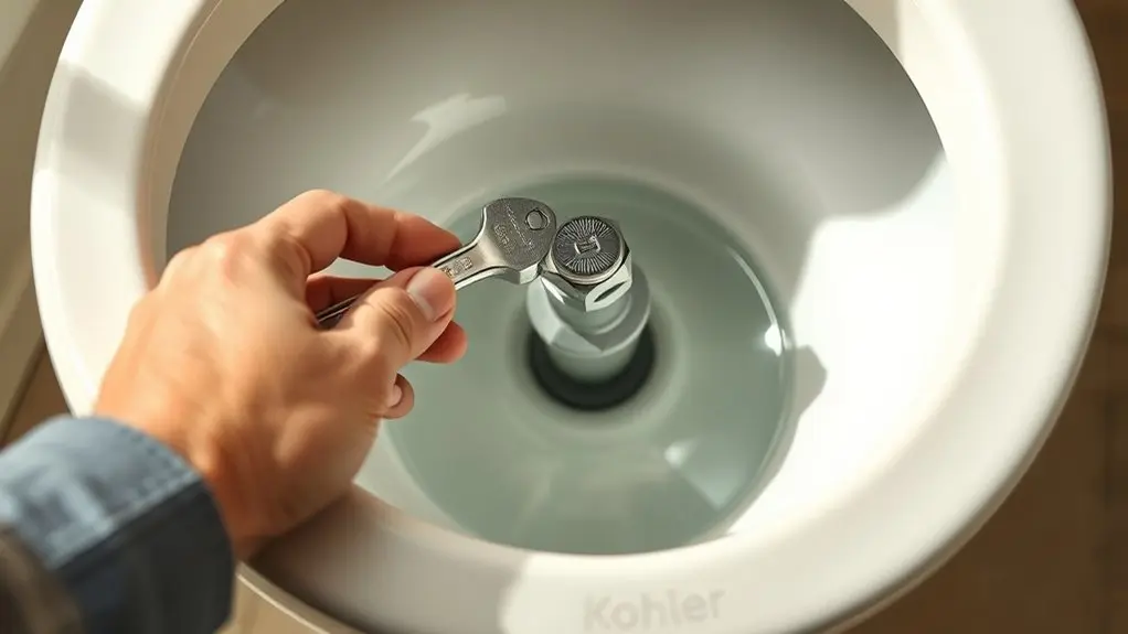 adjust kohler toilet water level