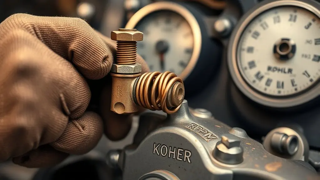 adjust spring tension carefully
