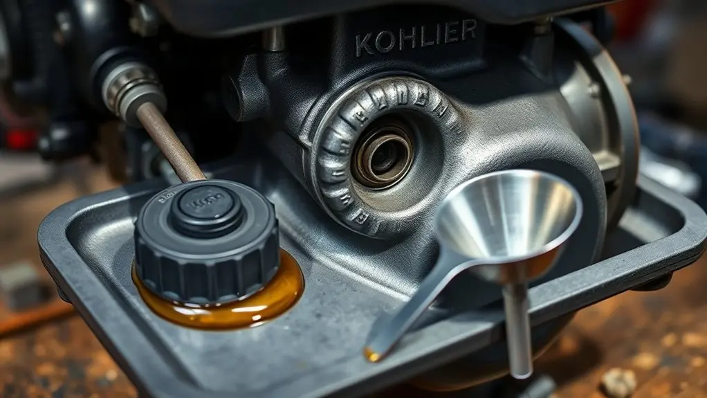 change oil in engine