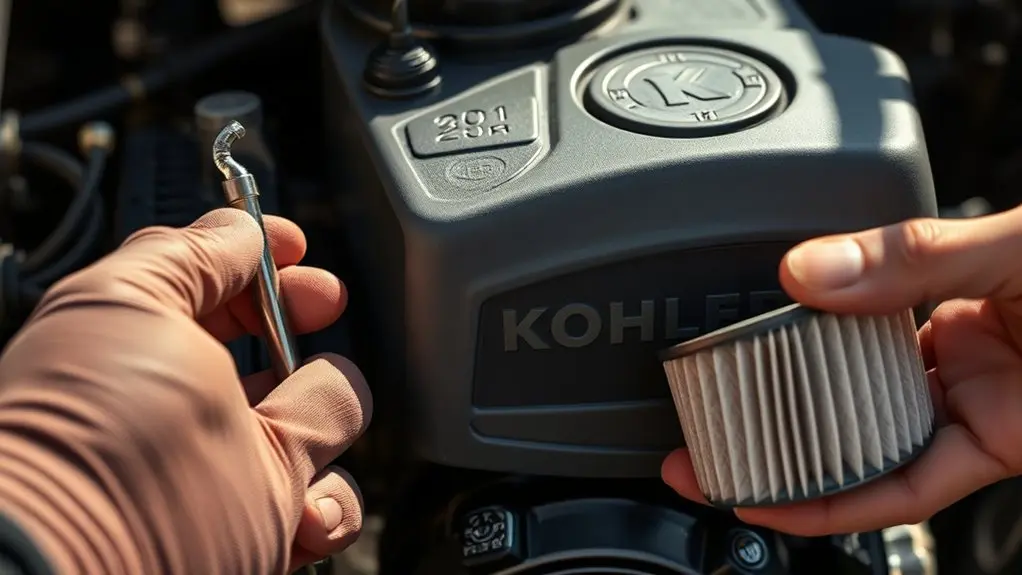 check oil fuel filter