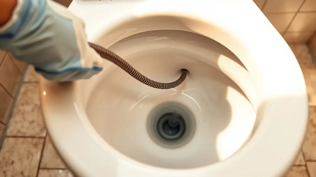 check toilet gooseneck blockages