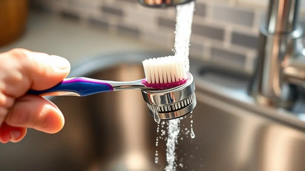 clean aerator with vinegar