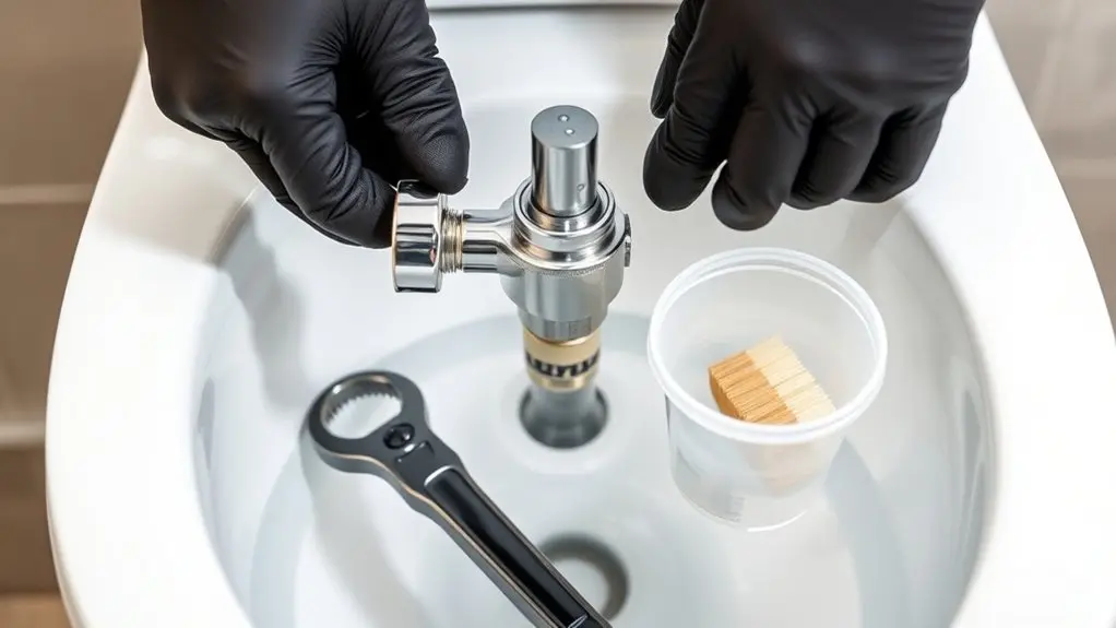 clean kohler toilet fill valve
