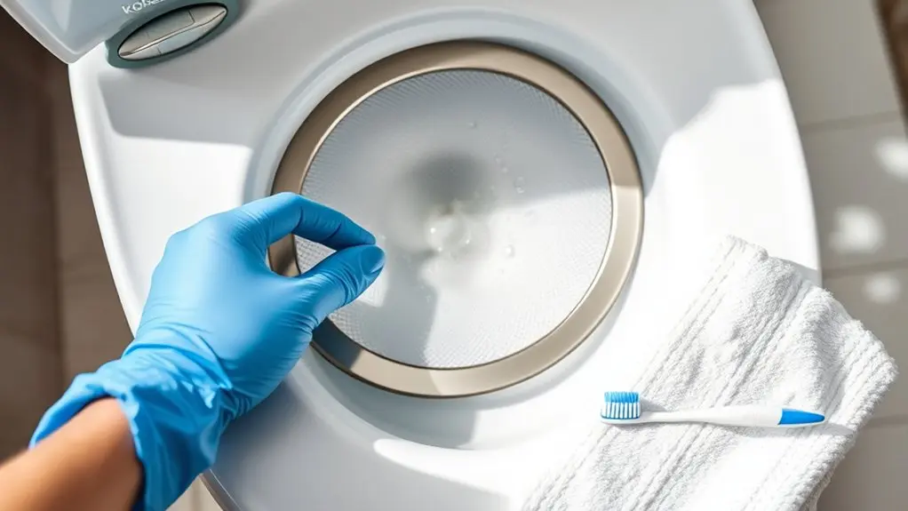 clean kohler toilet filter