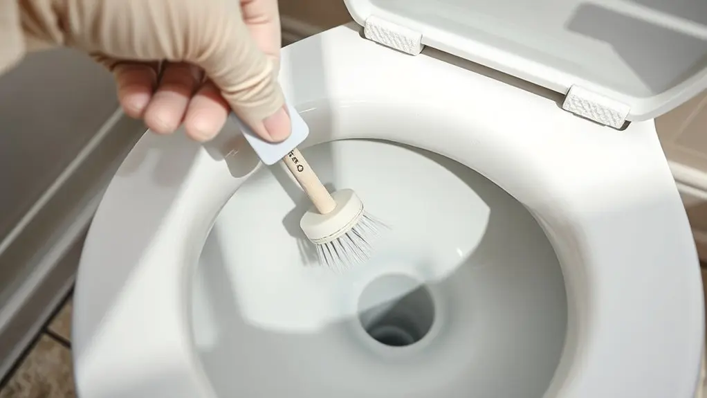 clean toilet rim holes