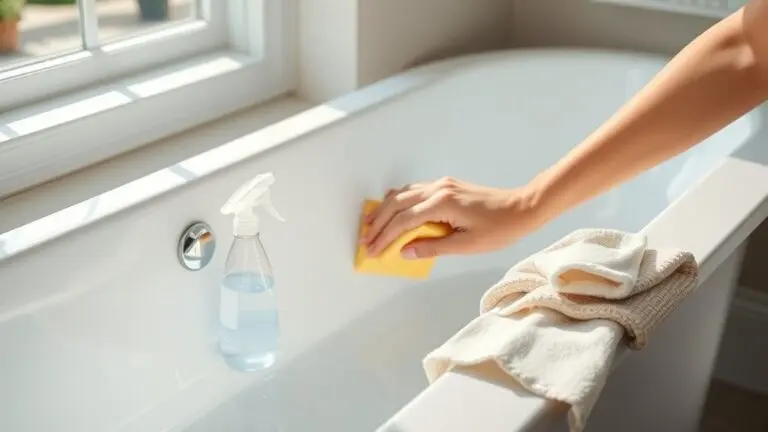 cleaning kohler acrylic tub
