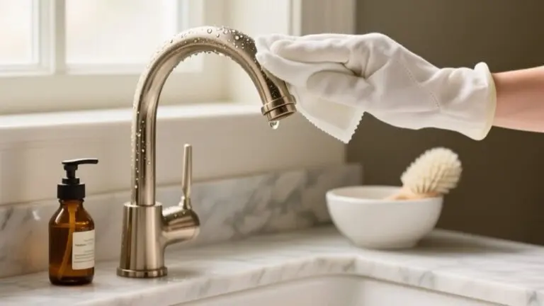 cleaning kohler brushed nickel faucets
