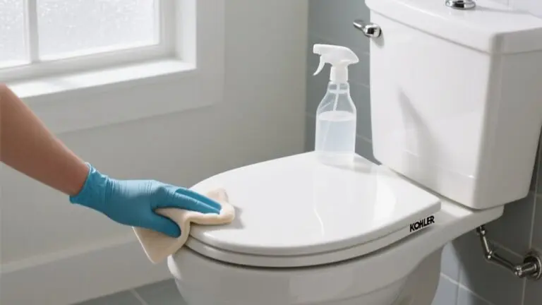 cleaning kohler toilet seat