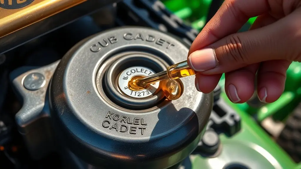 cub cadet kohler oil capacity