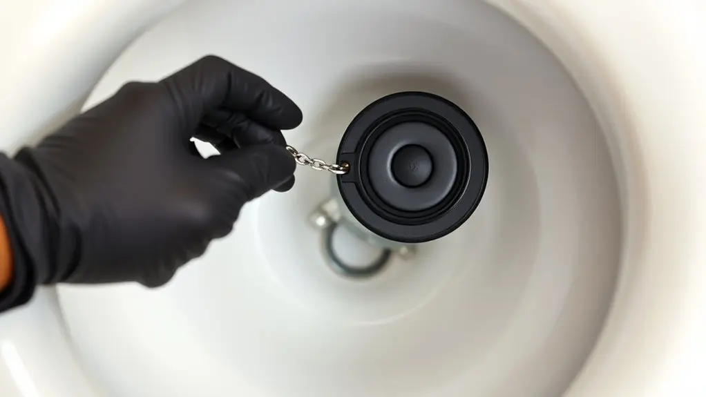 detect faulty toilet flapper