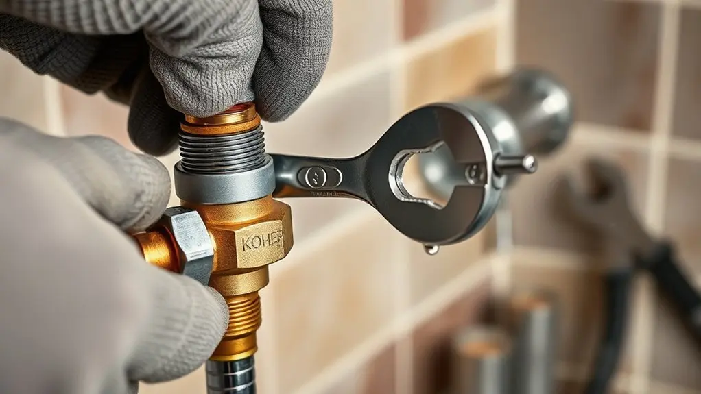 disconnect shower valve safely