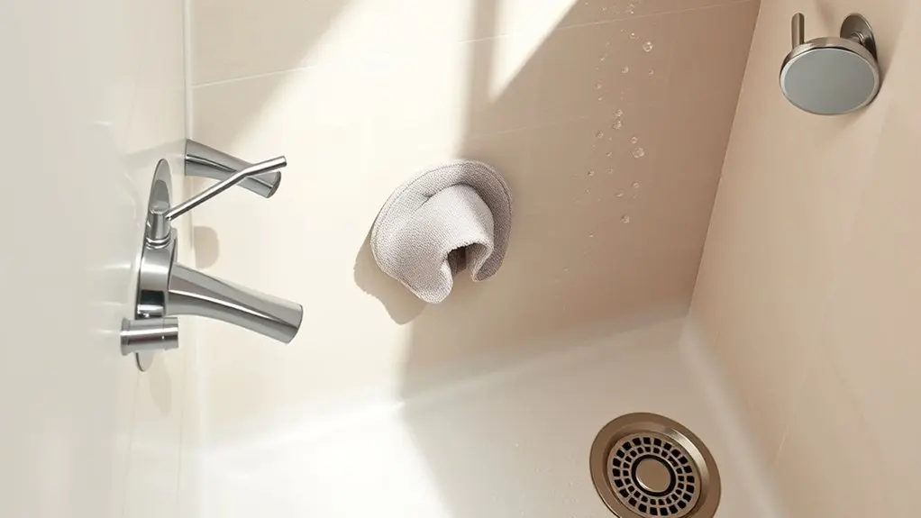 effortless luxstone shower cleaning