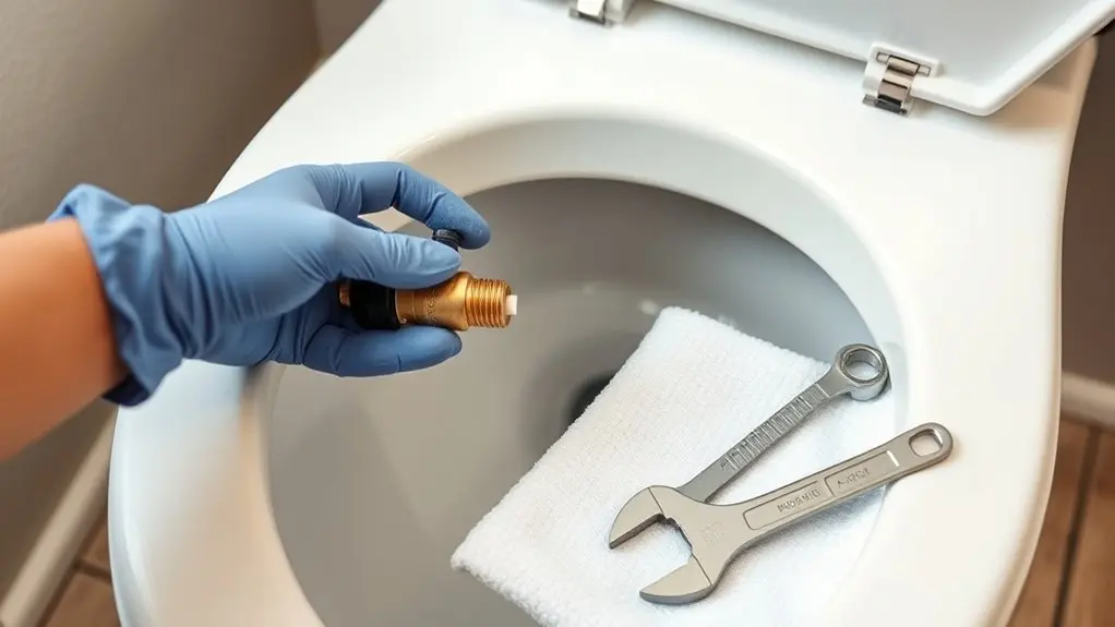 flush and troubleshoot fill valve