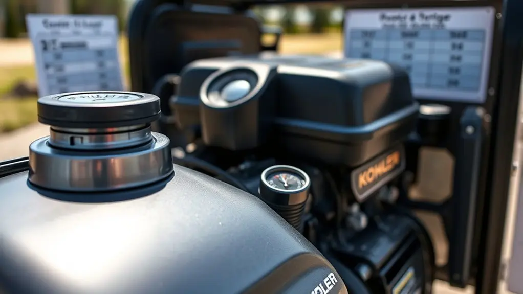 fuel consumption and generator efficiency