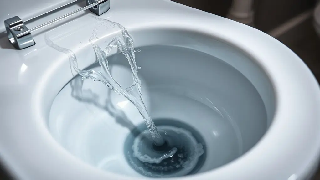 gravity and pressure flushing