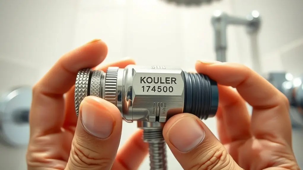 identify kohler shower cartridge