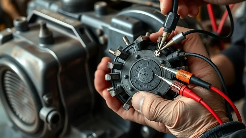 inspect voltage regulator connections