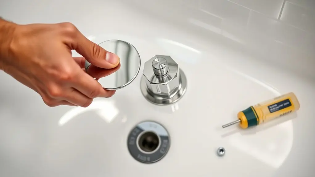 install kohler trip lever