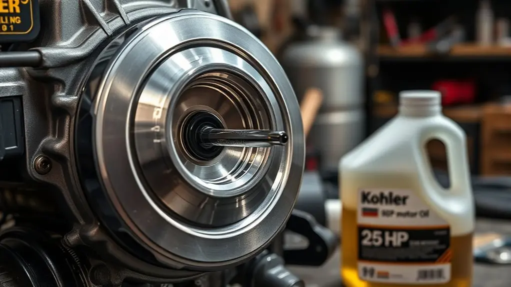 kohler 25 hp oil capacity