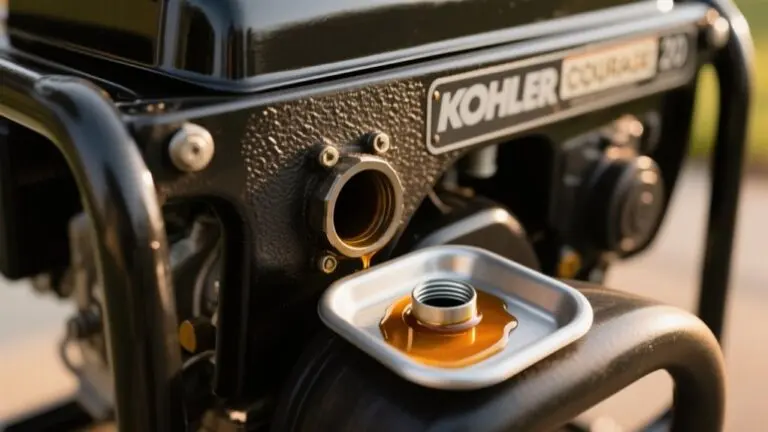 kohler courage 20 oil type