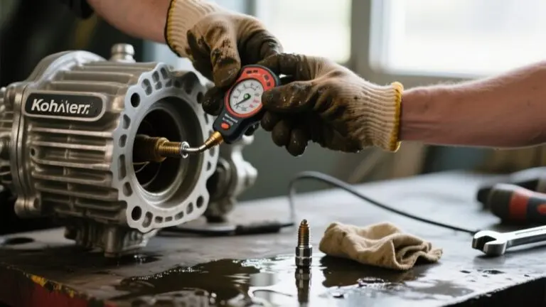 kohler engine compression check