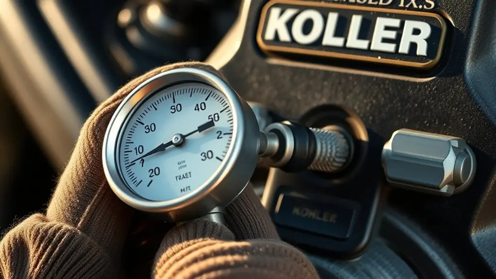 kohler engine compression test