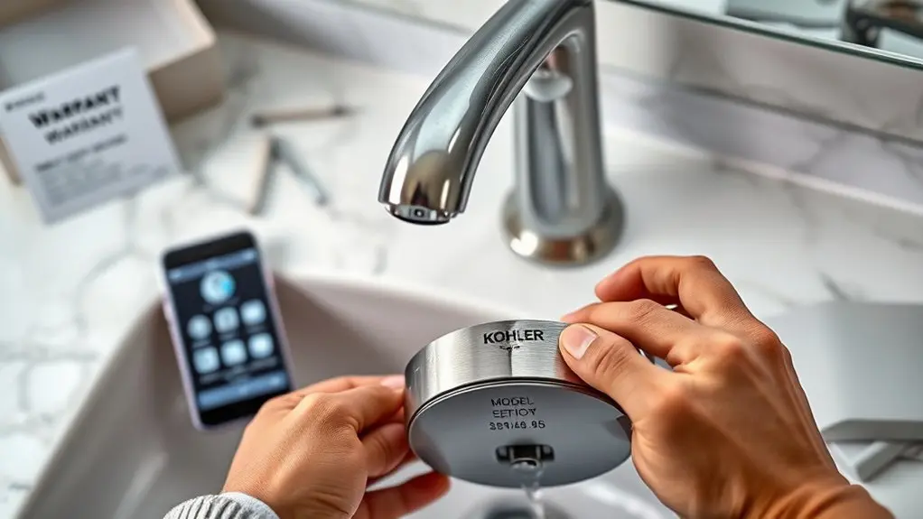 kohler faucet model assistance