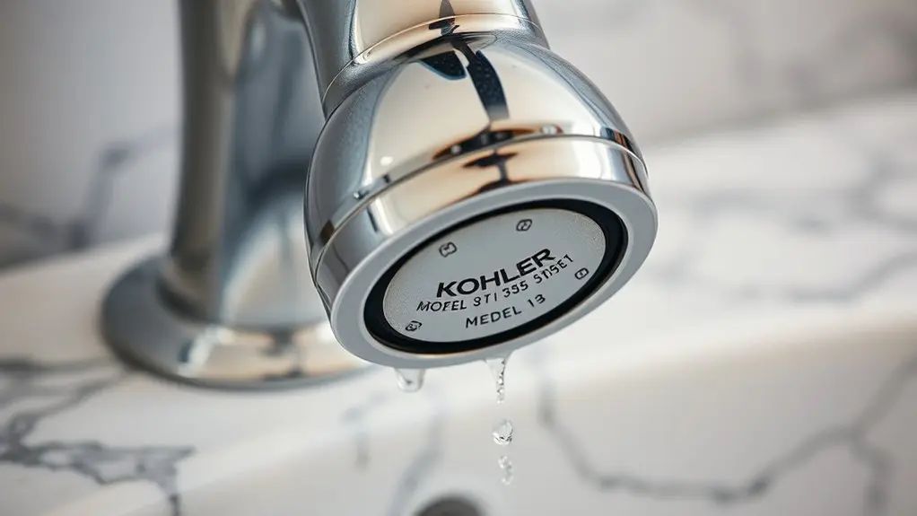 kohler faucet model identification