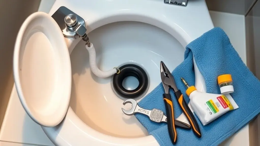 kohler flapper replacement tools