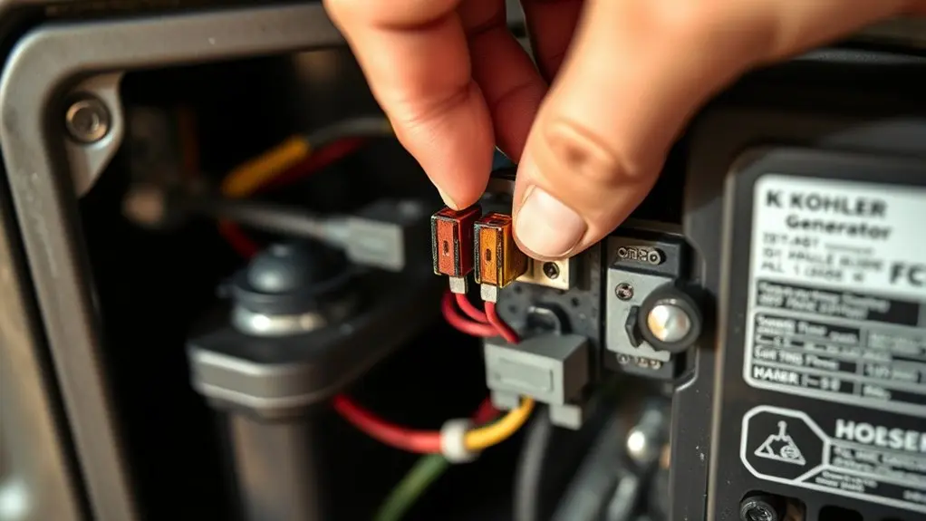 kohler generator fuse location