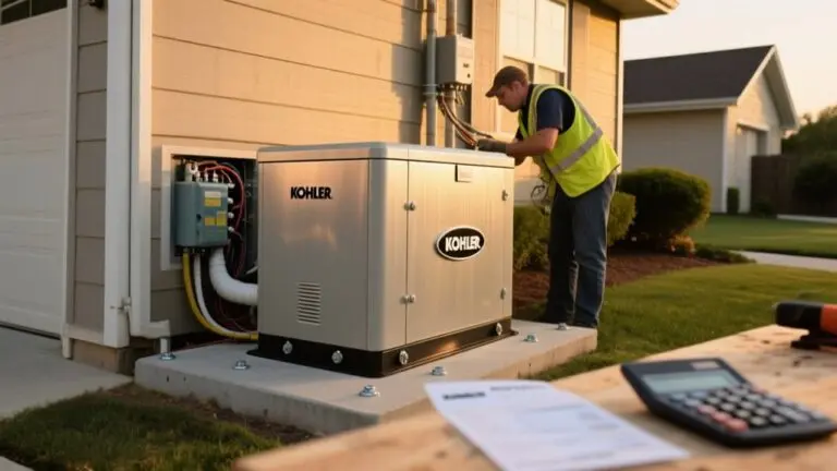 kohler generator installation costs
