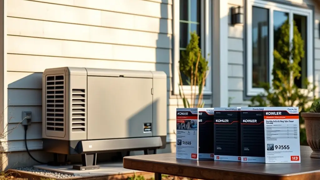 kohler generator price ranges
