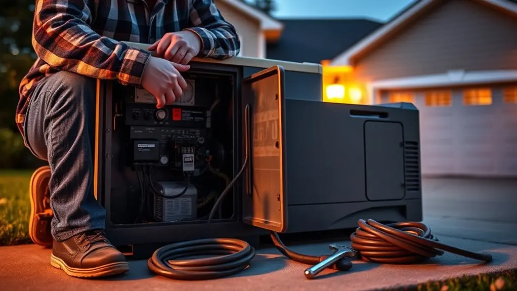 kohler generator setup checklist