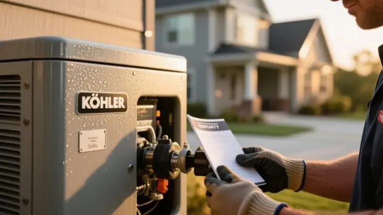 kohler generator warranty details