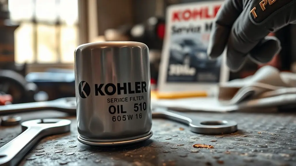 kohler oil filter selection guide