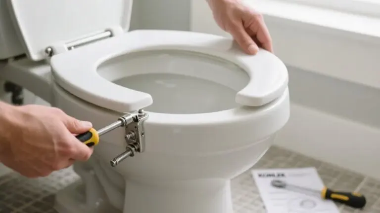 kohler toilet seat installation