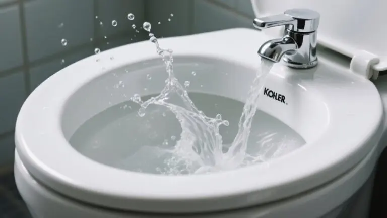 kohler toilet splash issue