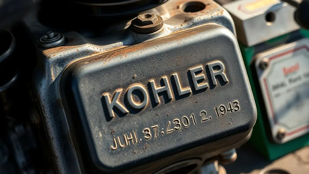 locate kohler engine code