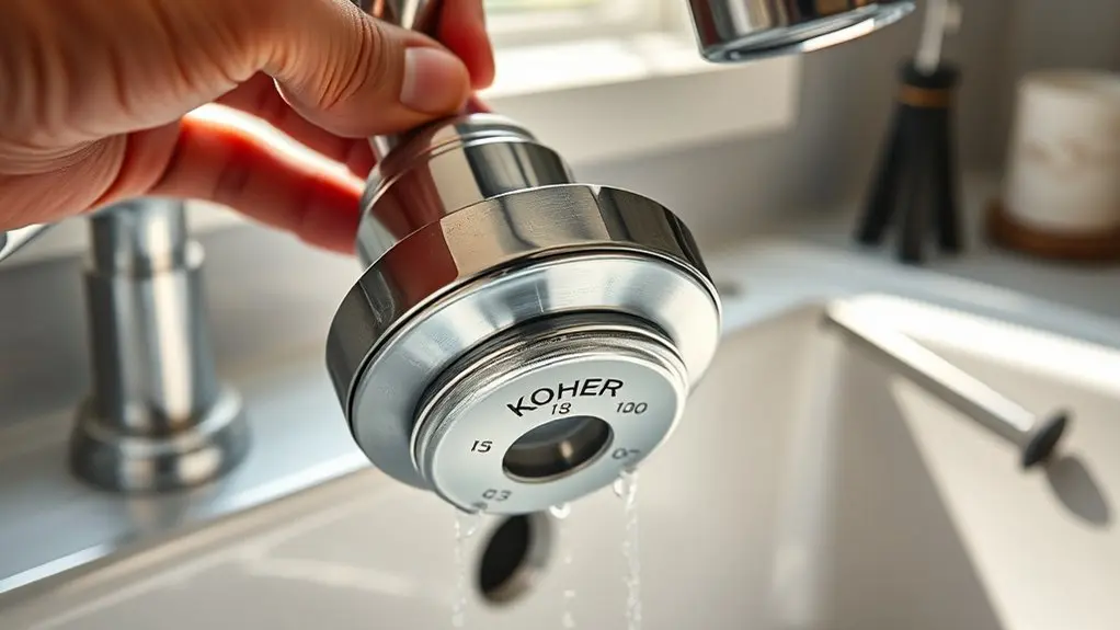 locate kohler faucet model