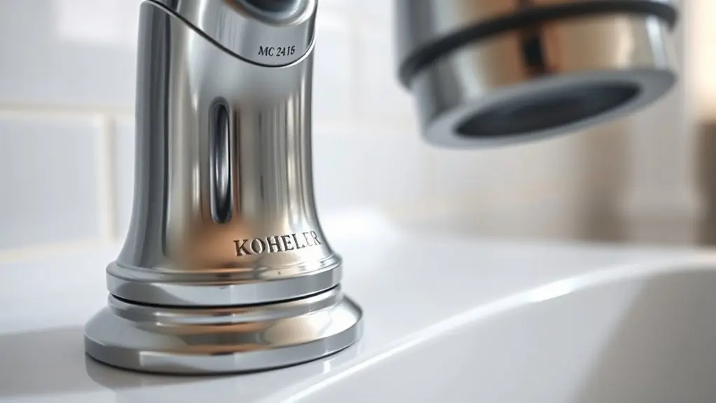 locating kohler faucet model
