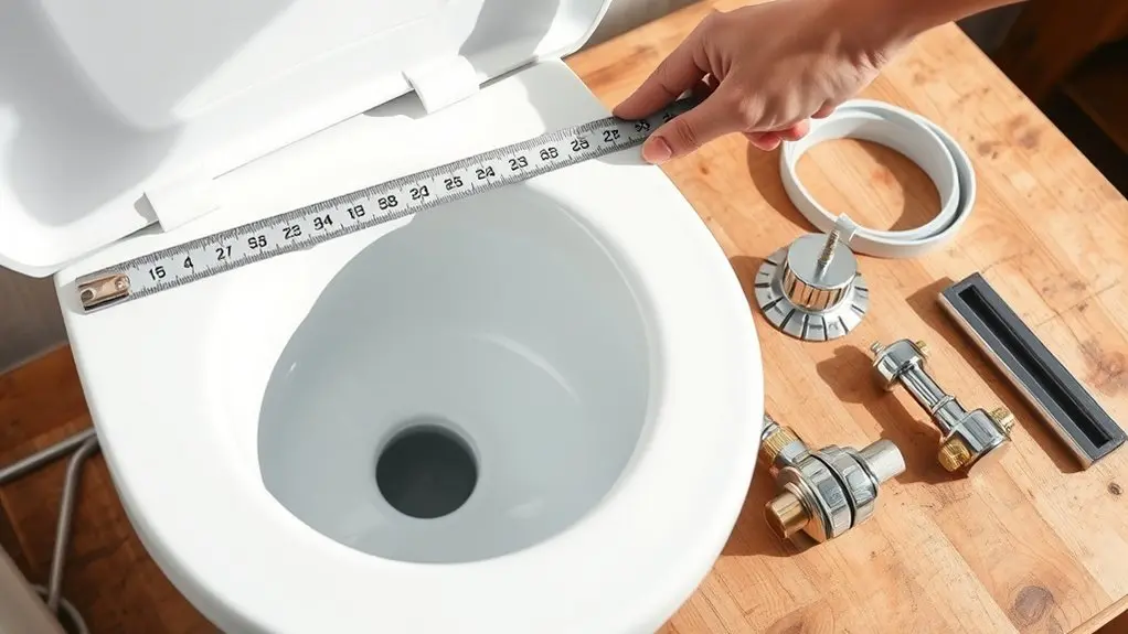 measure tank opening diameter
