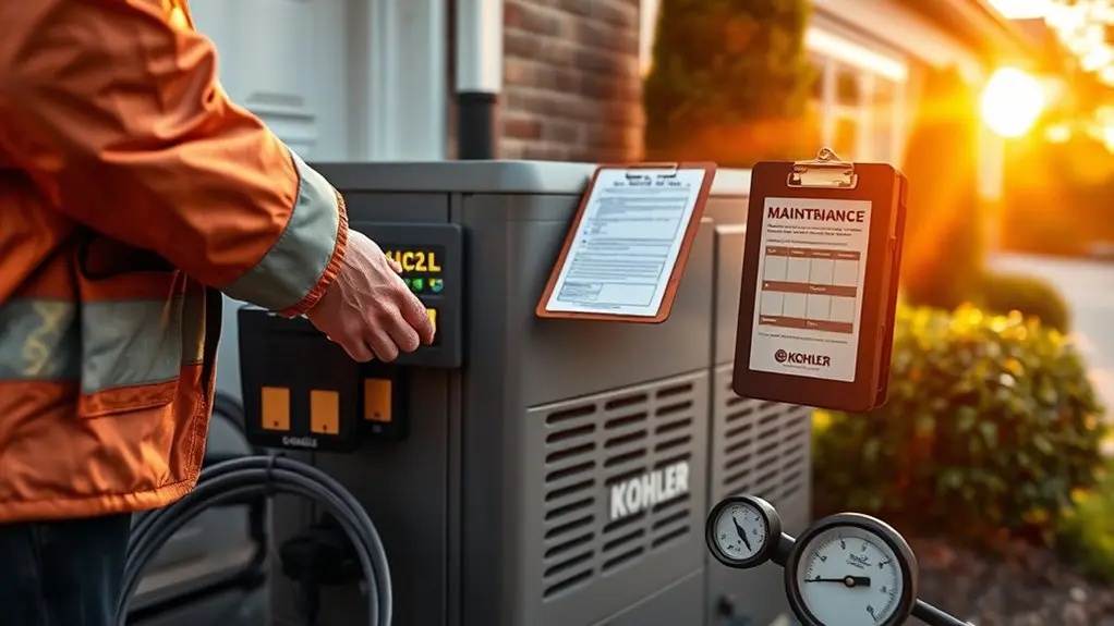 optimal kohler generator maintenance