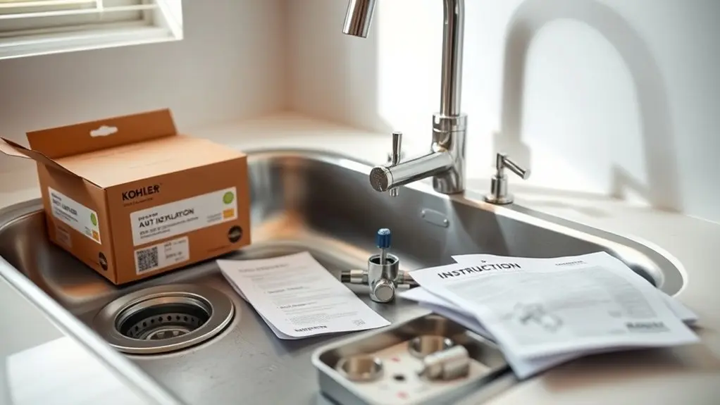 prepare for faucet installation