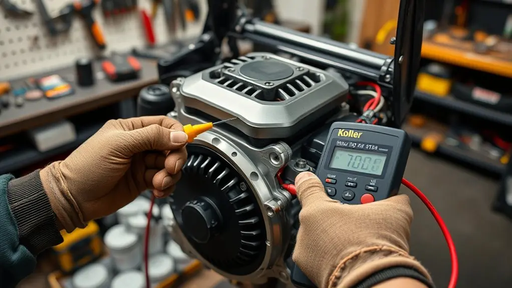 prepare kohler engine safely